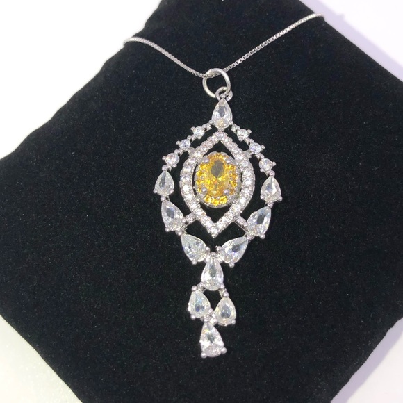 2ct Canary Pendant - Picture 10 of 11